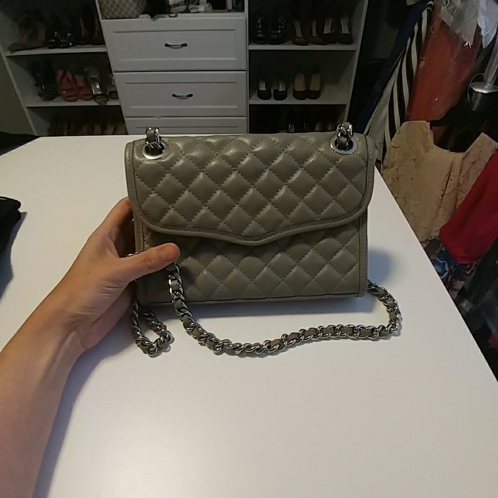 Grey Rebecca Minkoff handbag